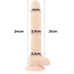 COCK MILLER - REALISTYCZNE SILIKONOWE DILDO CIELISTE 24CM