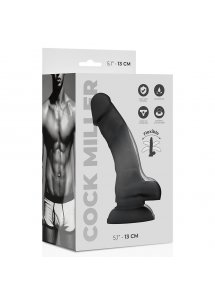COCK MILLER - REALISTYCZNE SILIKONOWE DILDO CZARNE 13CM