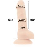 COCK MILLER - REALISTYCZNE SILIKONOWE DILDO CIELISTE 13CM