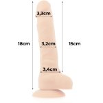 COCK MILLER - REALISTYCZNE SILIKONOWE DILDO CIELISTE 18CM