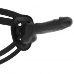 COCK MILLER - UPRZĄŻ STRAP-ON + DILDO CZARNE 18 CM