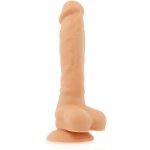 COCK MILLER - UPRZĄŻ STRAP-ON + DILDO CIELISTE 18 CM