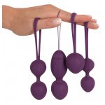 SWEET SMILE - 4-CZĘŚCIOWY ZESTAW KULEK GEJSZY + PILOT FIOLETOWY