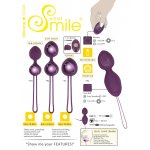 SWEET SMILE - 4-CZĘŚCIOWY ZESTAW KULEK GEJSZY + PILOT FIOLETOWY