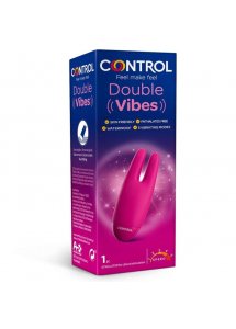 CONTROL DOUBLE VIBES - PODWÓJNY WIBRATOR ŁECHTACZKOWY