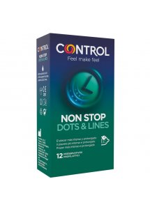 CONTROL - PRĄŻKOWANE LATEKSOWE PREZERWATYWY OPÓŹNIAJĄCE 12 SZT