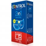 CONTROL 2IN1 - PREZERWATYWA + PORCJA LUBRYKANTU 6 SZT