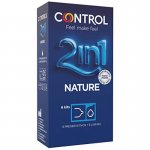 CONTROL 2IN1 - PREZERWATYWA + PORCJA LUBRYKANTU 6 SZT