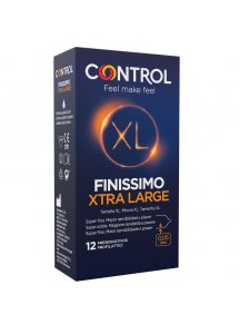 CONTROL - DUŻE NATURALNE LATEKSOWE PREZERWATYWY XL 12 SZT