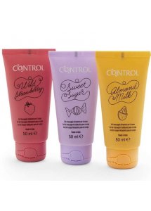 CONTROL - ZESTAWA 3 ŻELI DO MASAŻU EROTYCZNEGO RÓŻNE ZAPACHY 50ML