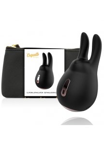 COQUETTE - STYMULATOR ŁECHTACZKI KRÓLICZEK CZARNO/ZŁOTY