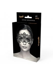 COQUETTE - SEKSOWNA KORONKOWA MASKA CZARNA