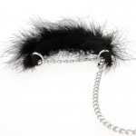 COQUETTE - KAJDANKI Z OZDOBNYM FUTERKIEM I ŁAŃCUSZKIEM