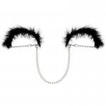 COQUETTE - KAJDANKI Z OZDOBNYM FUTERKIEM I ŁAŃCUSZKIEM