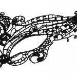 COQUETTE - SEKSOWNA KORONKOWA MASKA CZARNA