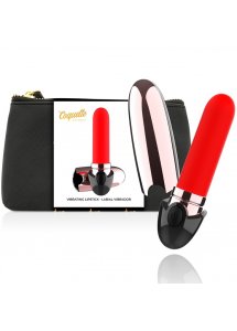 COQUETTE - WIBRATOR W KSZTAŁCIE SZMINKI CZARNO/ZŁOTY