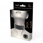 COQUETTE - SKÓRZANY WEGAŃSKI NASZYJNIK WIĄZANY CZARNY