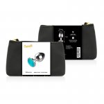 COQUETTE - SREBRNY KOREK ANALNY Z NIEBIESKIM KRYSZTAŁEM S 2,7X8CM