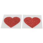 COTTELLI ACCESSOIRES - BŁYSZCZĄCE SERDUSZKA NA SUTKI