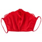 COTTELLI ACCESSOIRES - CZERWONA MASKA Z KORONKĄ