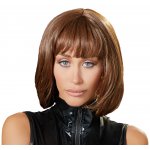 COTTELLI ACCESSOIRES - PERUKA KRÓTKA BRĄZOWA