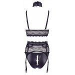 COTTELLI BONDAGE - SEKSOWNY KORONKOWY ZESTAW BDSM