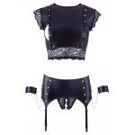 COTTELLI BONDAGE - SEKSOWNY MATOWY TOP I SPODNEKI