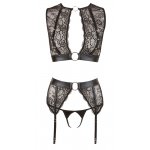 COTTELLI BONDAGE - SEKSOWNY 3-CZĘŚCIOWY KORONKOWY ZESTAW 
