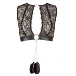 COTTELLI BONDAGE - SEKSOWNY 3-CZĘŚCIOWY KORONKOWY ZESTAW 