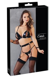 COTTELLI BONDAGE - SEKSOWNY 3-CZĘŚCIOWY ZESTAW BDSM Z KAJDANKAMI
