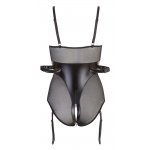 COTTELLI BONDAGE - SEKSOWNE BODY Z PIERŚCIENIEM I PASKAMI