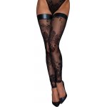 NOIR - POŃCZOCHY BEZ STÓP Z WZORKAMI CZARNE