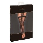 NOIR - POŃCZOCHY BEZ STÓP Z WZORKAMI CZARNE