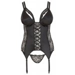 COTTELLI CURVES - KOSZULKA Z REGULOWANYMI SZELKAMI + STRINGI