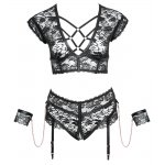 COTTELLI BONDAGE - SEKSOWNY 2-CZĘŚCIOWY KOMPLECIK BIELIZNY BONDAGE