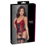 COTTELLI LINGERIE - SEKSOWNA KOSZULKA Z PASKAMI DO POŃCZOCH + STRINGI