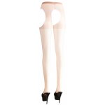 COTTELLI LEGWEAR - 2IN1 CIELISTE GŁADKIE RAJSTOPY Z WYCIĘCIAMI