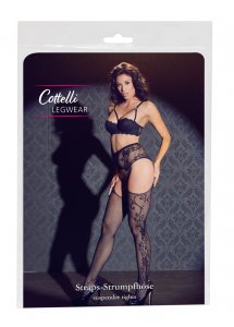 COTTELLI LEGWEAR - 2IN1 POŃCZOCHY Z PASEM SIATECZKA