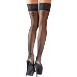 COTTELLI LEGWEAR - POŃCZOCHY Z KORONKĄ 8CM I OZDOBNYM SZWEM