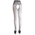 COTTELLI LEGWEAR - CZARNE RAJSTOPY Z OTWARTYM KROKIEM
