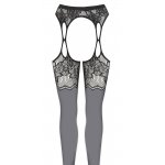 COTTELLI LEGWEAR - POŃCZOCHY Z WZOREM KWIATOWYM I PASEM