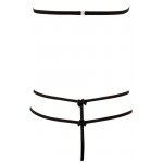 COTTELLI LINGERIE - SEKSOWNY KOMPLECIK KORONKOWE STRINGI I BIUSTONOSZ