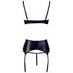 COTTELLI LINGERIE - 3-CZĘŚCIOWY ZESTAW BIUSTONOSZ STRINGI I PAS DO POŃCZOCH