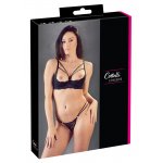 COTTELLI LINGERIE - KORONKOWY ZESTAW BIUSTONOSZ BEZ BIUSTU I STRINGI