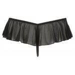 COTTELLI LINGERIE - ZMYSŁOWE STRINGI Z FALBANKAMI I PEREŁKAMI W KROKU