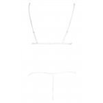 COTTELLI LINGERIE - KORONKOWY KOMPLECIK Z PRZEZROCZYSTYMI PASECZKAMI