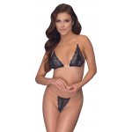 COTTELLI LINGERIE - KORONKOWY KOMPLECIK Z PRZEZROCZYSTYMI PASECZKAMI