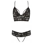 COTTELLI LINGERIE - SEKSOWNA KORONKOWA BRALETKA Z OTWARTYMI MAJTECZKAMI
