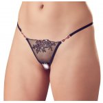 COTTELLI LINGERIE - SEKSOWNE WYCIĘTE STRINGI Z KWIATOWYM WZOREM