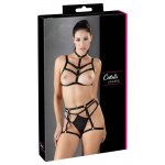 COTTELLI LINGERIE - SEKSOWNY ZESTAW UPRZĘŻY BDSM CZARNY